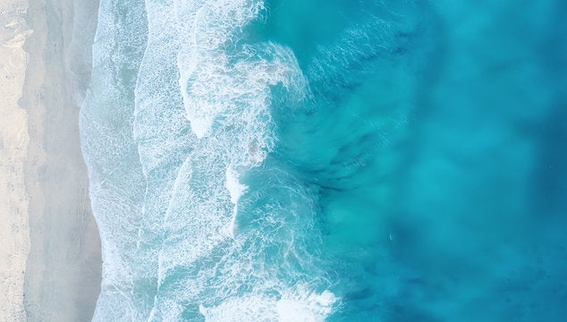 Sea Aerial View Photograph Home Decor Premium Quality Poster Print Choose Your Sizes