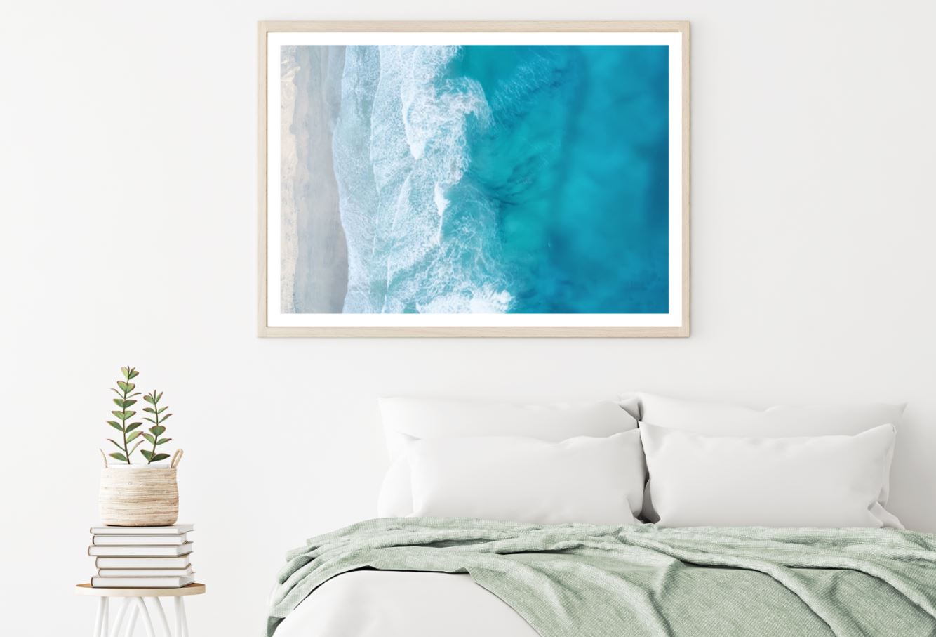 Sea Aerial View Photograph Home Decor Premium Quality Poster Print Choose Your Sizes
