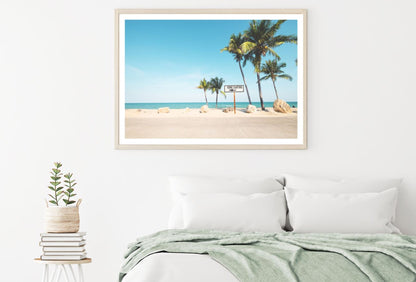 Palm Trees Near Sea Photograph Home Decor Premium Quality Poster Print Choose Your Sizes