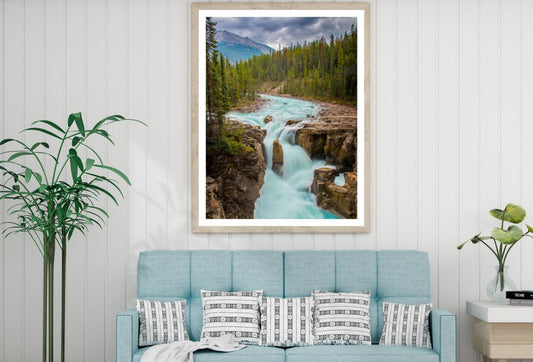 Waterfall Scenery Photograph Home Decor Premium Quality Poster Print Choose Your Sizes