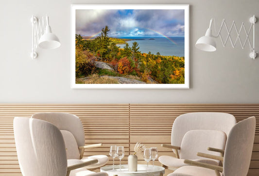 Forest Near Sea Scenic Photograph Home Decor Premium Quality Poster Print Choose Your Sizes