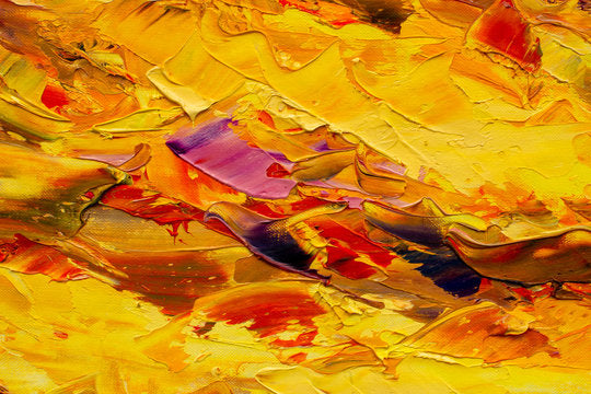 Colorful Abstract Painting Design Print 100% Australian Made