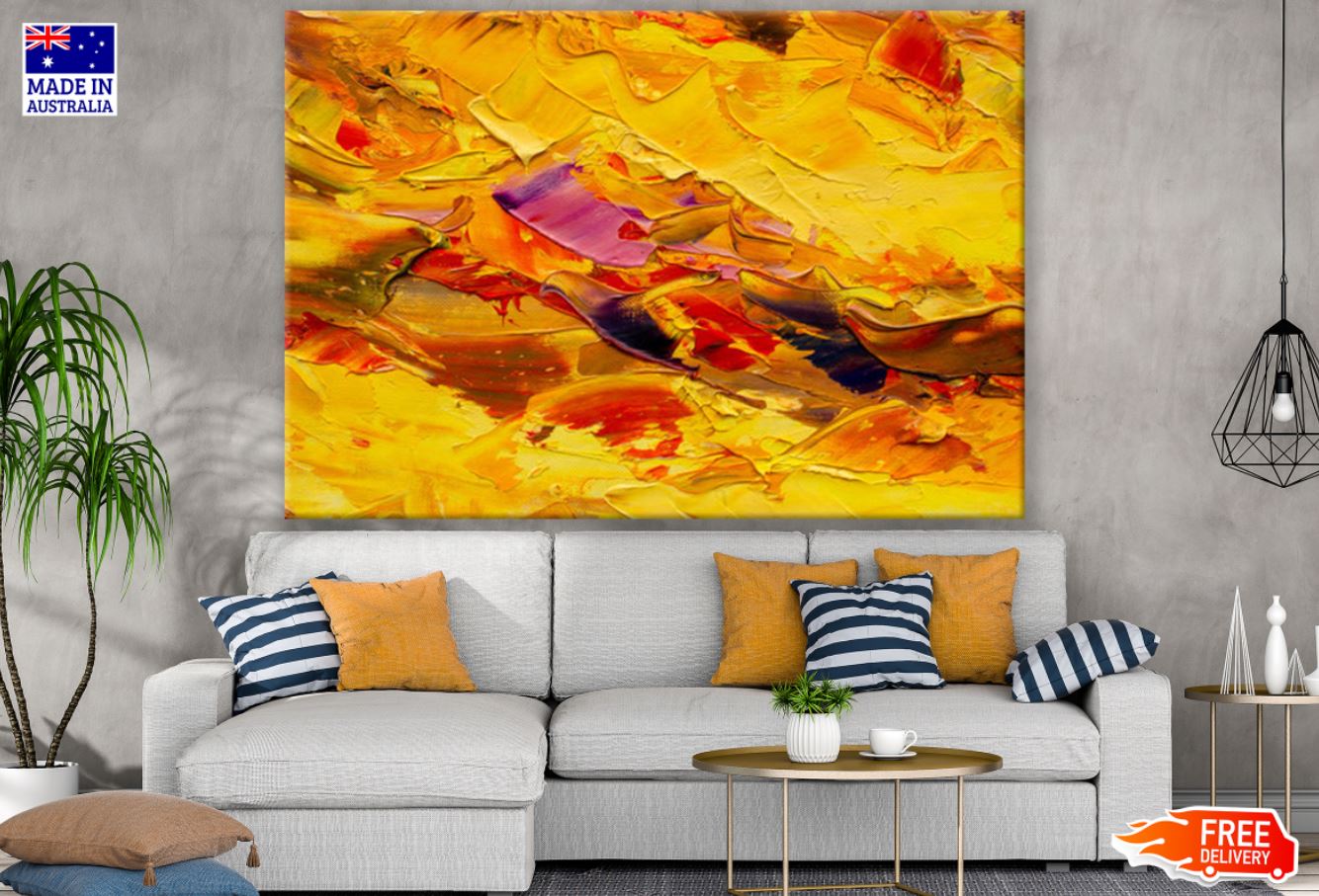 Colorful Abstract Painting Design Print 100% Australian Made