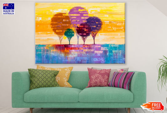 Colorful Abstract Watercolor Art Print 100% Australian Made