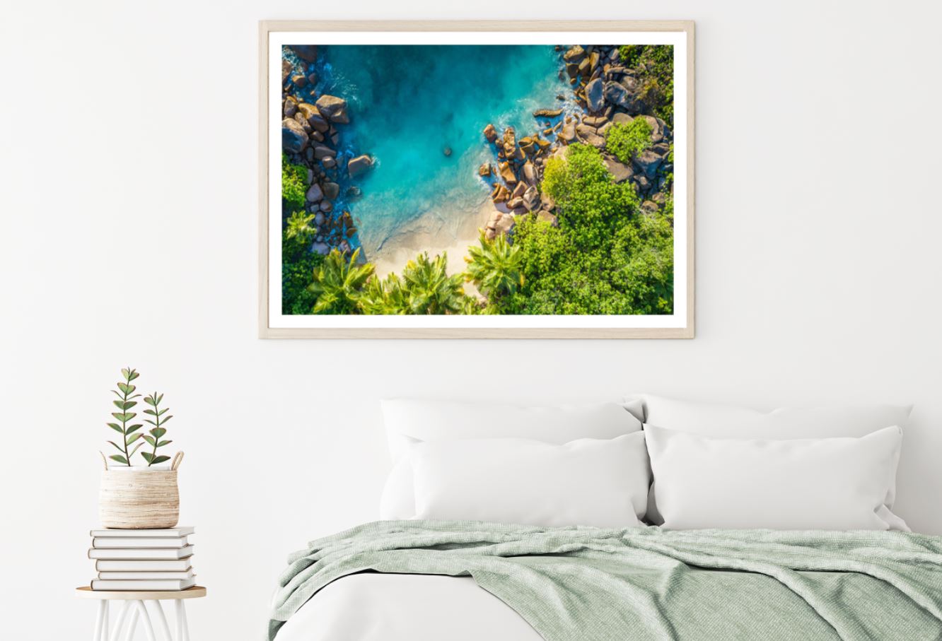Sea & Forest Aerial Photograph Home Decor Premium Quality Poster Print Choose Your Sizes