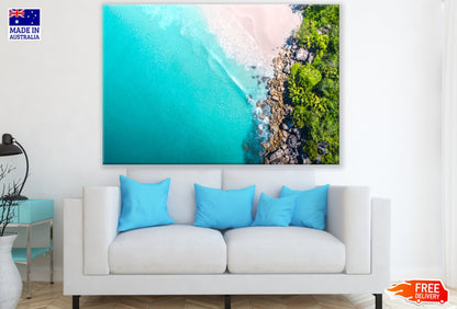 Sea & Forest Aerial Photograph Print 100% Australian Made