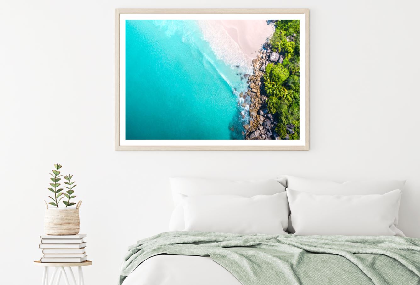 Sea & Forest Aerial Photograph Home Decor Premium Quality Poster Print Choose Your Sizes