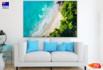 Sea & Forest Aerial Photograph Print 100% Australian Made