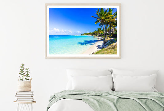 Palm Trees on Beach Scenery View Home Decor Premium Quality Poster Print Choose Your Sizes