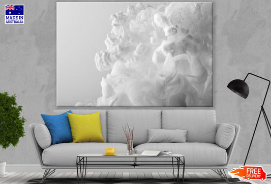 White Smoke Abstract Design Print 100% Australian Made