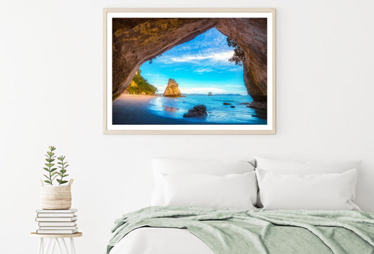 Sea Cave Sunset Scenery View Home Decor Premium Quality Poster Print Choose Your Sizes