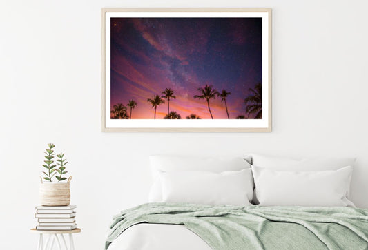 Palm Trees & Sunset Sky Scenery Home Decor Premium Quality Poster Print Choose Your Sizes