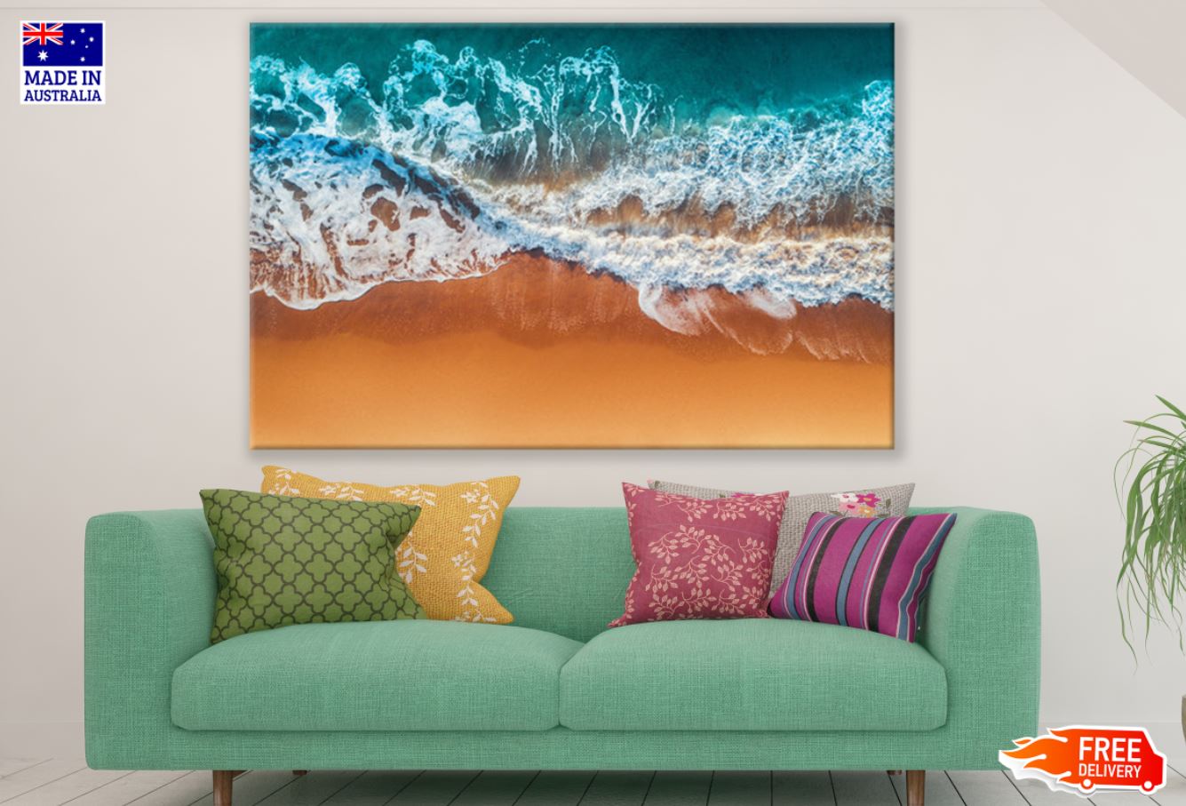 Sea Aerial View Photograph Print 100% Australian Made