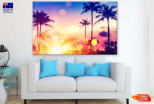 Palm Trees & Sunset Photograph Print 100% Australian Made