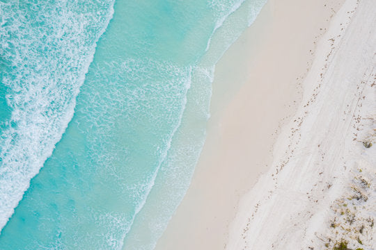Sea & Shore Aerial Photograph Print 100% Australian Made