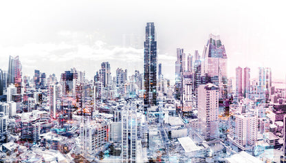 City Buildings Scenery Photograph Home Decor Premium Quality Poster Print Choose Your Sizes