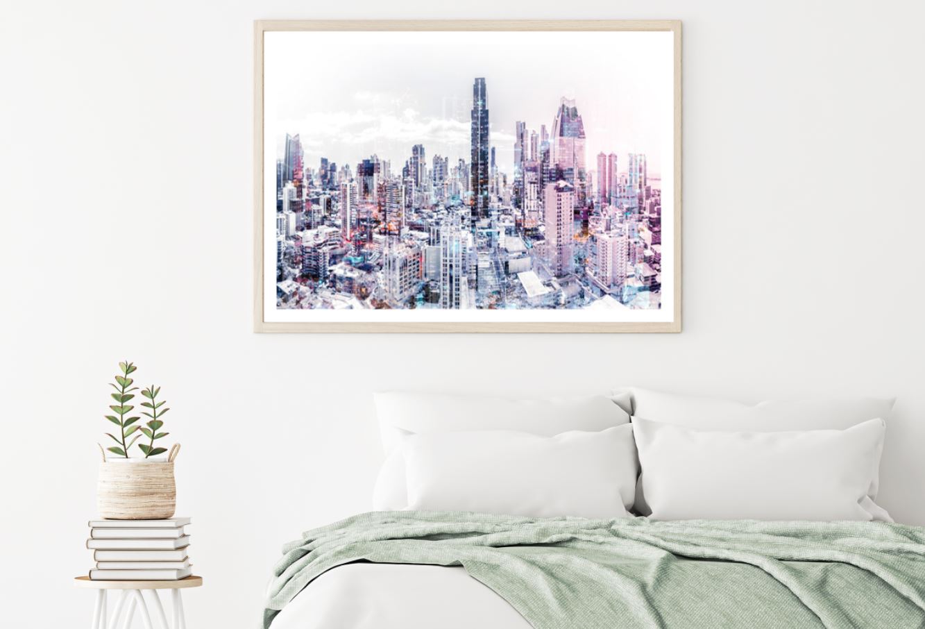 City Buildings Scenery Photograph Home Decor Premium Quality Poster Print Choose Your Sizes
