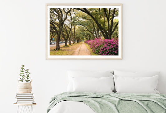 Park with Flowers Photograph Home Decor Premium Quality Poster Print Choose Your Sizes