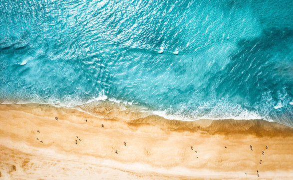 Sea Aerial View Photograph Home Decor Premium Quality Poster Print Choose Your Sizes