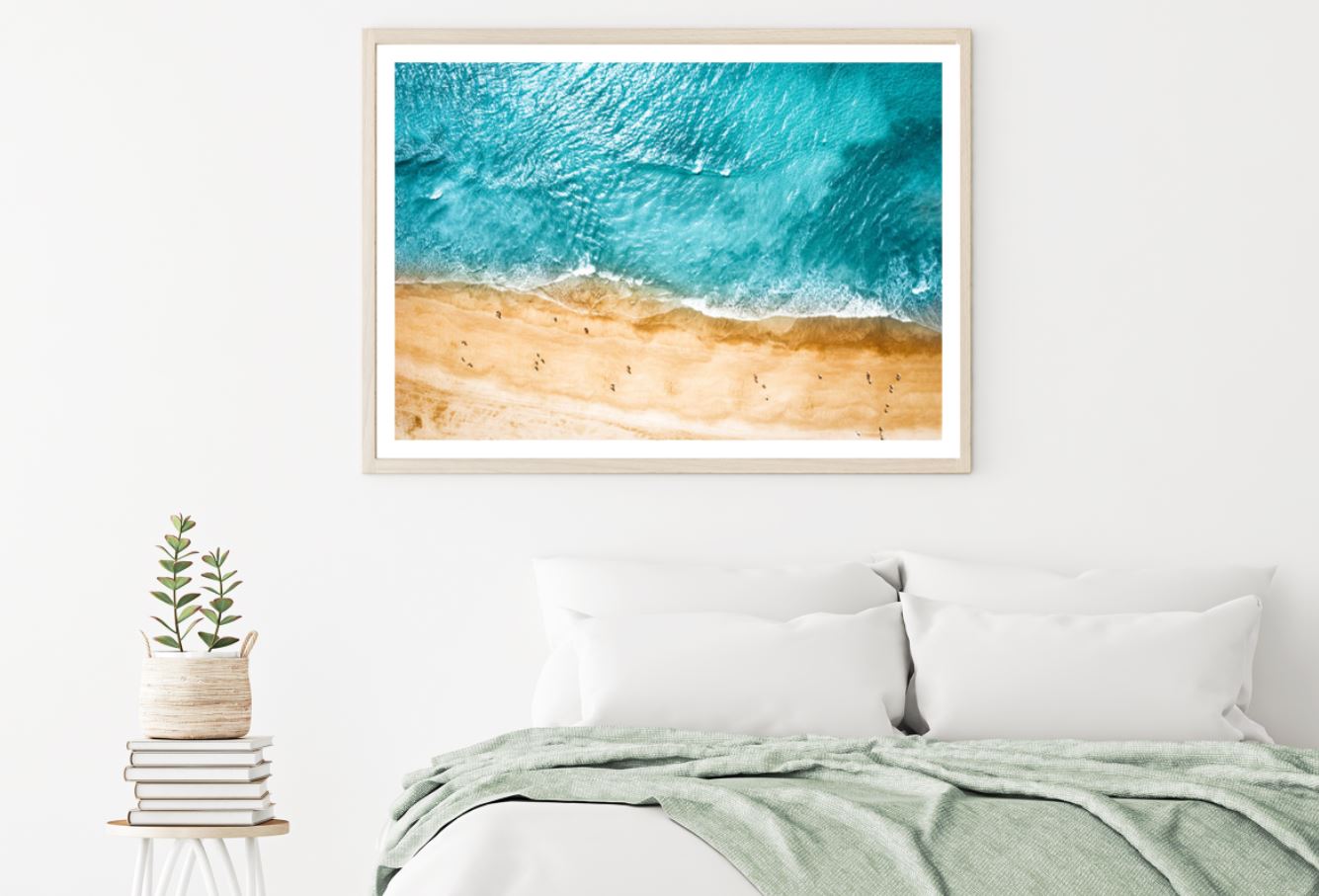 Sea Aerial View Photograph Home Decor Premium Quality Poster Print Choose Your Sizes