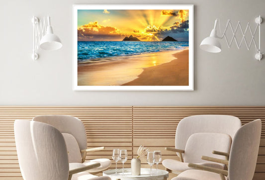 Sea Scenery Sunset Photograph Home Decor Premium Quality Poster Print Choose Your Sizes