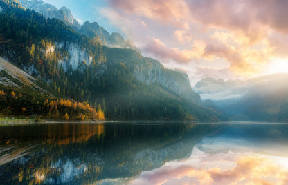 Stunning Lake & Forest Photograph Home Decor Premium Quality Poster Print Choose Your Sizes