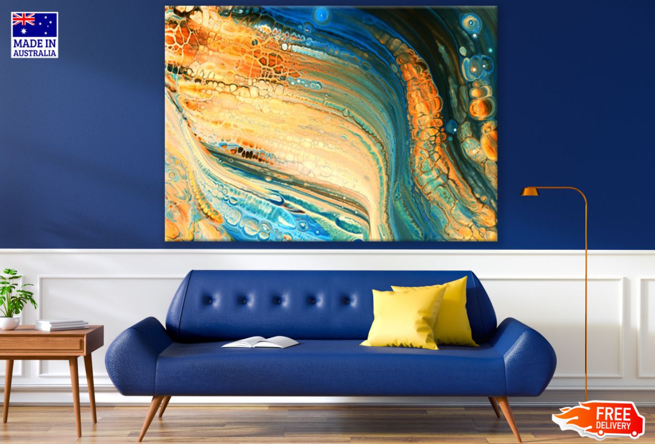 Colorful Abstract Watercolor Art Print 100% Australian Made
