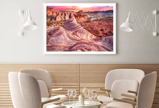 Valley Mountains Sunset Scenery Home Decor Premium Quality Poster Print Choose Your Sizes