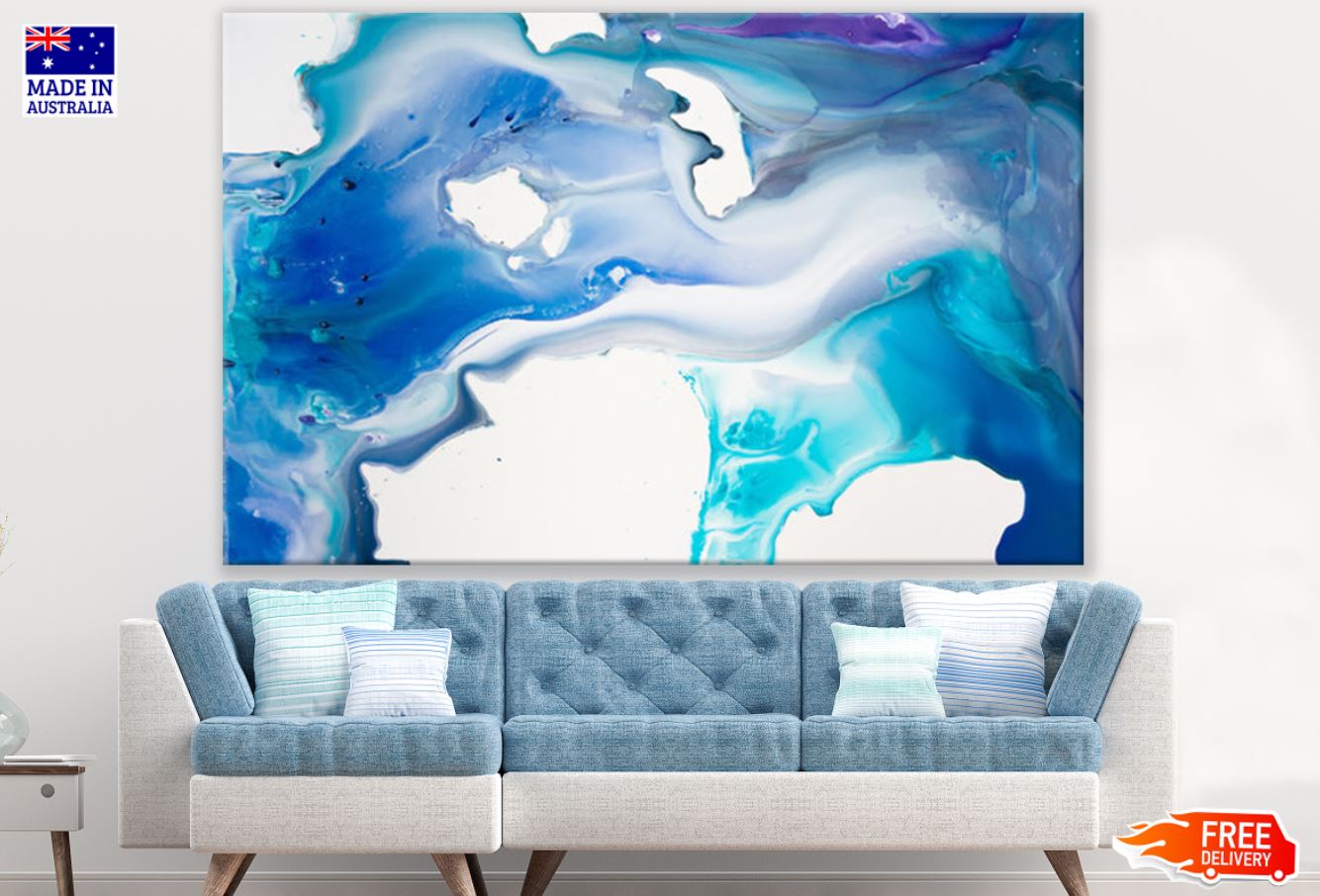 Multicolor Abstract Design Art Print 100% Australian Made