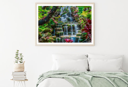 Stunnning Waterfall Scenery View Home Decor Premium Quality Poster Print Choose Your Sizes