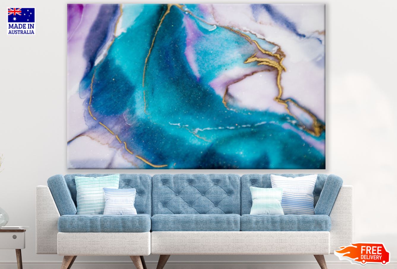 Multicolor Abstract Design Art Print 100% Australian Made