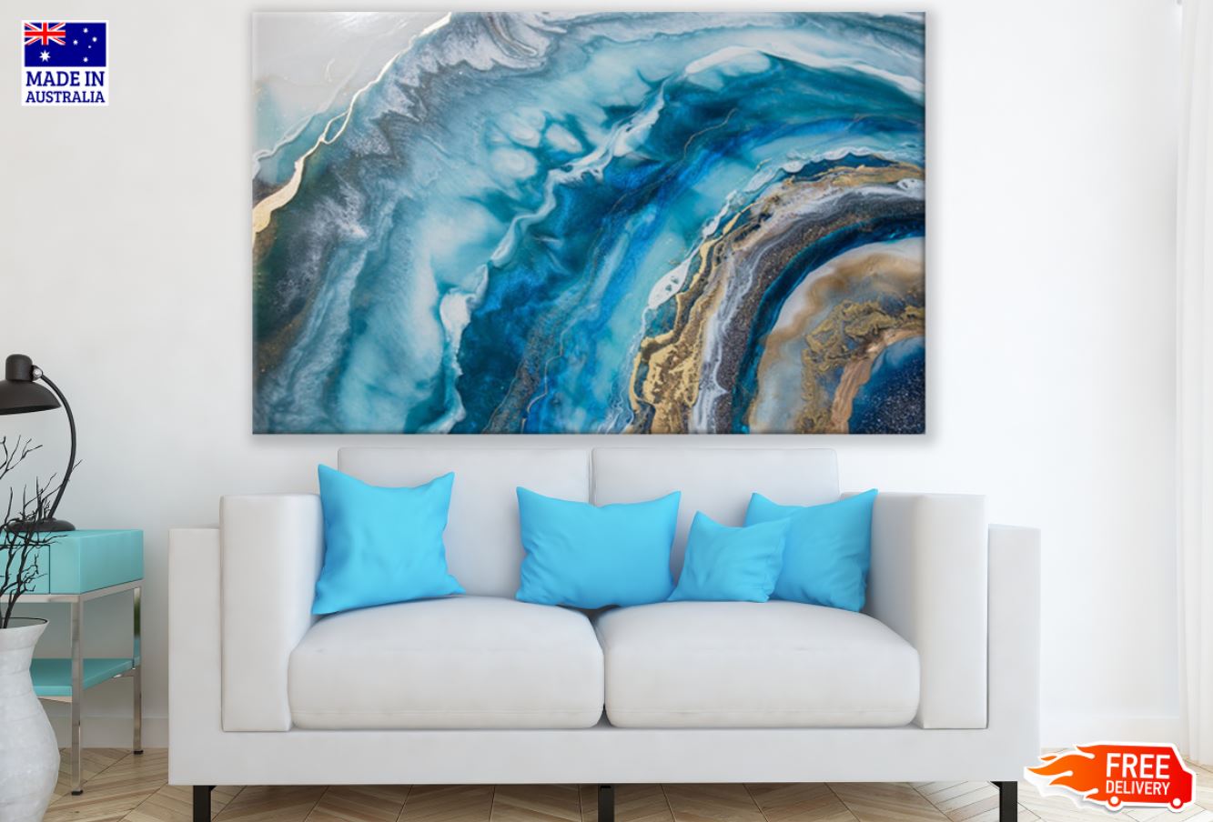 Multicolor Abstract Granite Art Print 100% Australian Made