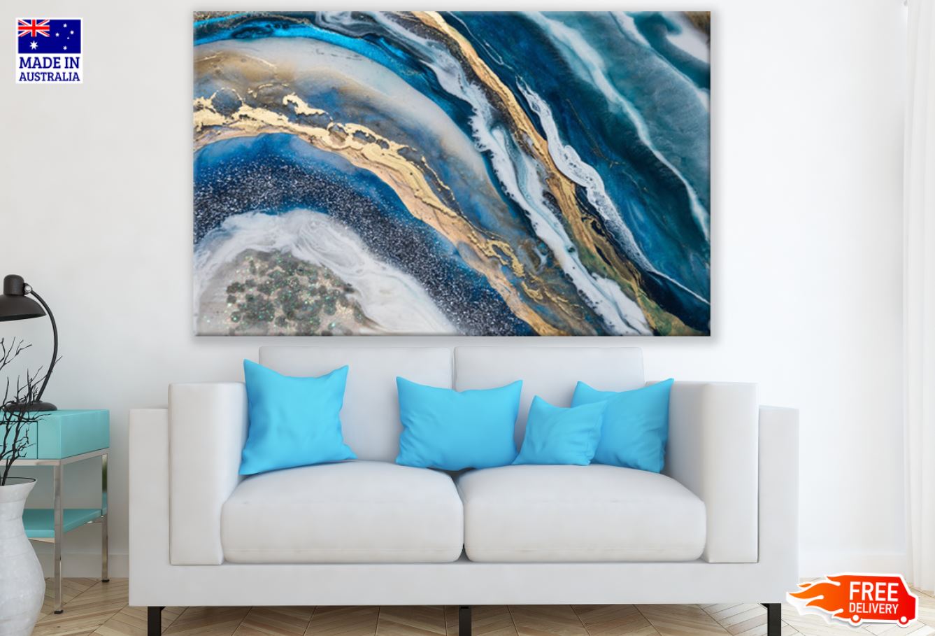 Multicolor Abstract Granite Art Print 100% Australian Made