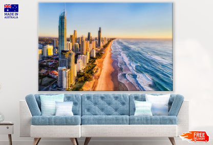 City Buildings & Sea Photograph Print 100% Australian Made