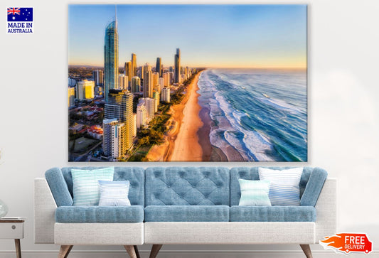 City Buildings & Sea Photograph Print 100% Australian Made