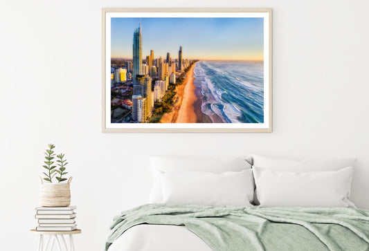 City Buildings & Sea Photograph Home Decor Premium Quality Poster Print Choose Your Sizes