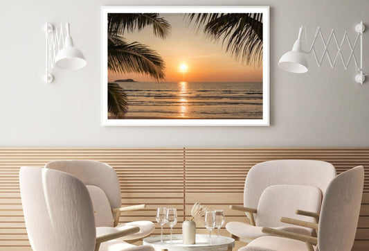 Sea Sunset Scenery Photograph Home Decor Premium Quality Poster Print Choose Your Sizes