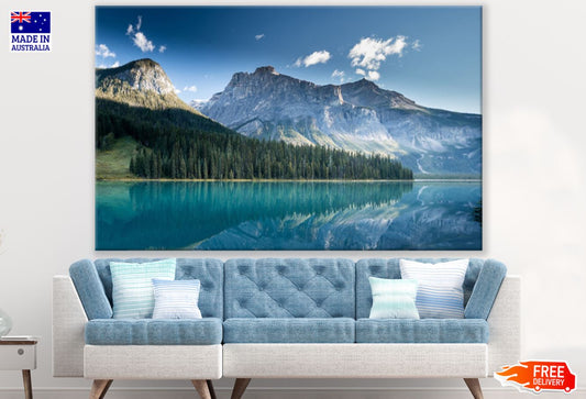 Mountain Lake & Forest Scenery Print 100% Australian Made
