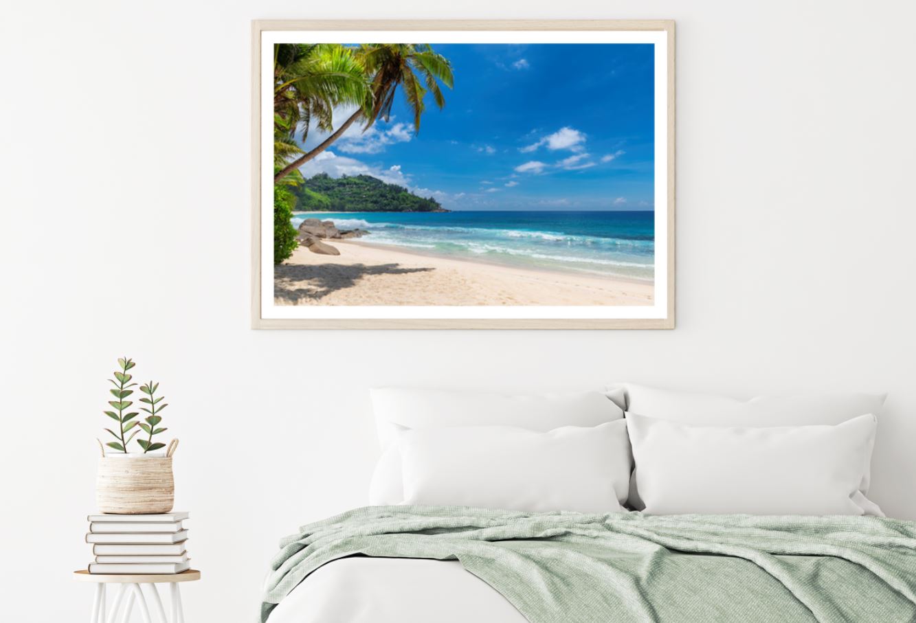 Palm Trees & Sea Scenery View Home Decor Premium Quality Poster Print Choose Your Sizes