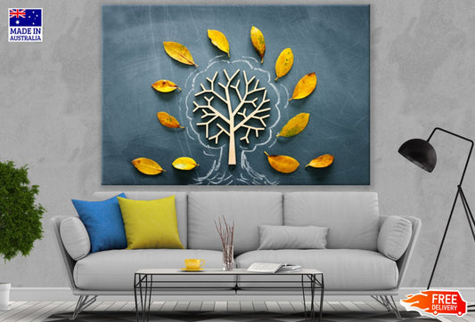 Tree & Leaves Pattern Photograph Print 100% Australian Made