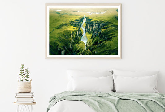 River & Mountain Sky View Scenic Home Decor Premium Quality Poster Print Choose Your Sizes
