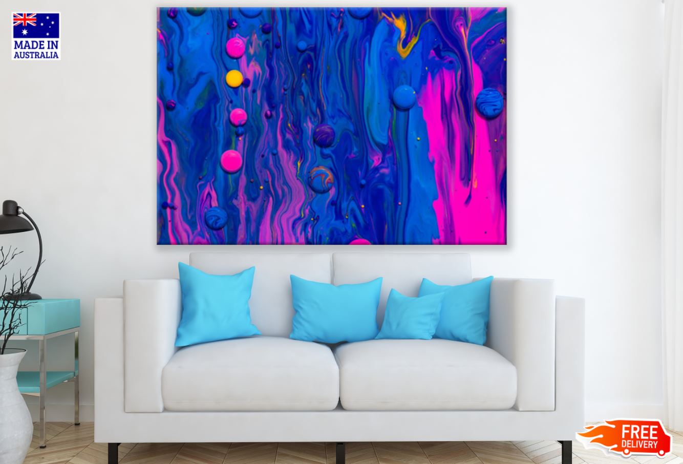 Colorful Abstract Design Print 100% Australian Made