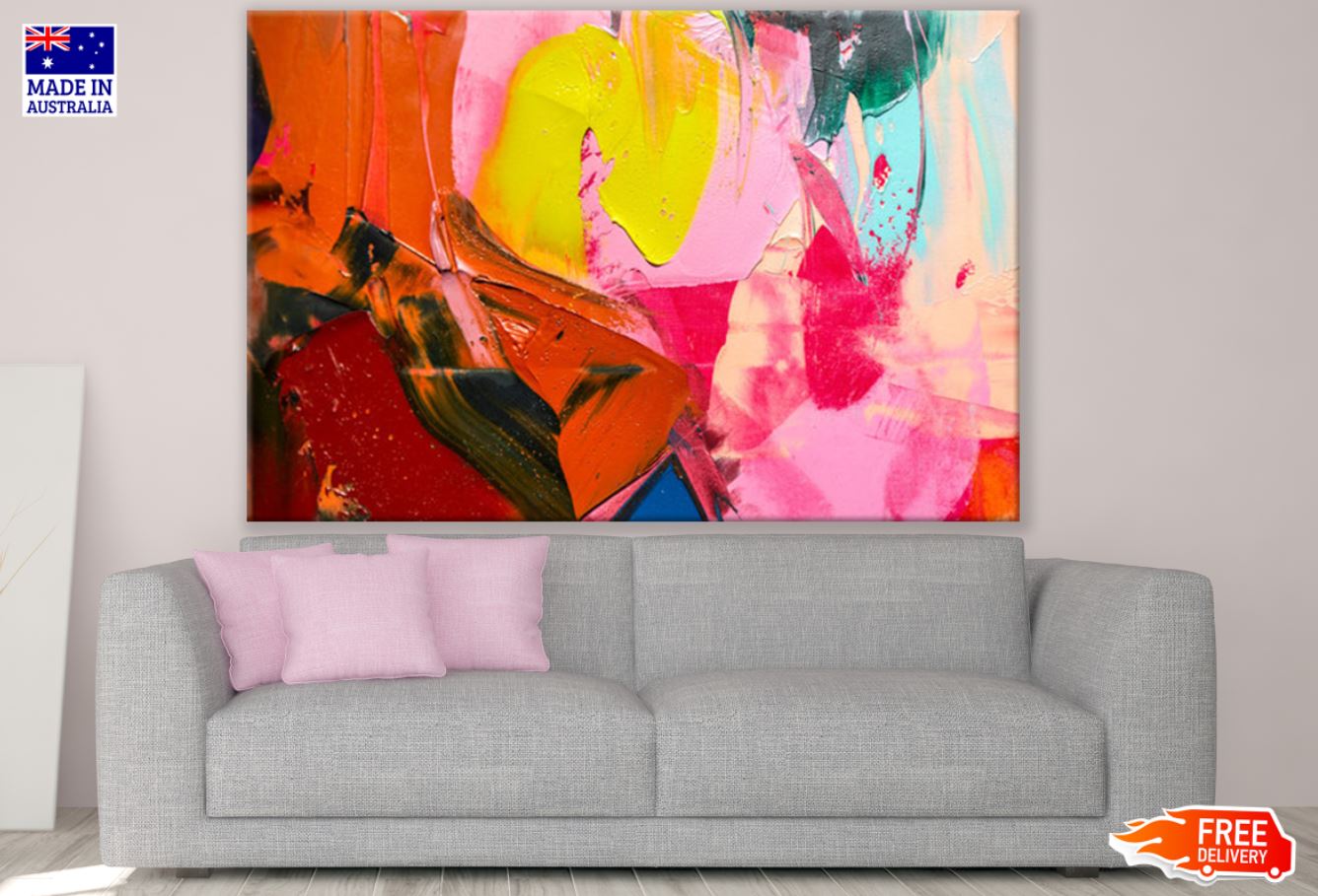 Multicolor Abstract Design Art Print 100% Australian Made