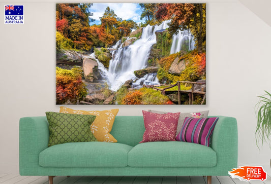 Stunning Waterfall Scenery View Print 100% Australian Made