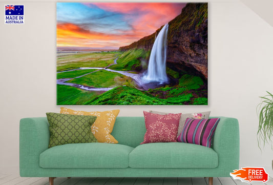 Stunning Waterfall Scenery View Print 100% Australian Made