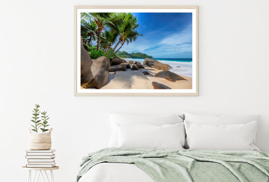 Palm Trees Near Sea Photograph Home Decor Premium Quality Poster Print Choose Your Sizes