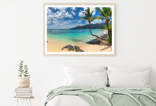 Palm Trees Near Sea Photograph Home Decor Premium Quality Poster Print Choose Your Sizes