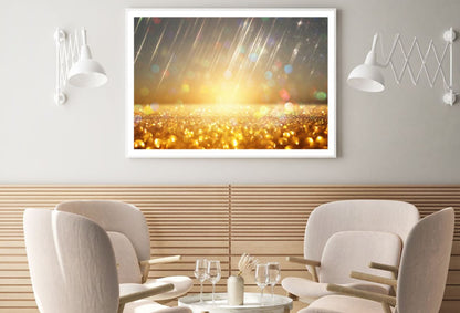 Golden Abstract Design Home Decor Premium Quality Poster Print Choose Your Sizes
