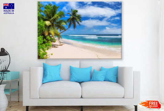 Palm Trees & Sea Photograph Print 100% Australian Made