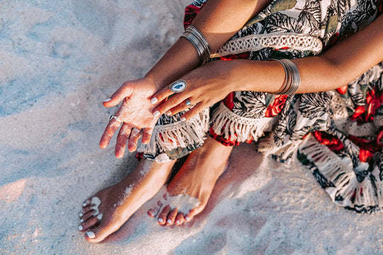 Girl on Beach Photograph Home Decor Premium Quality Poster Print Choose Your Sizes